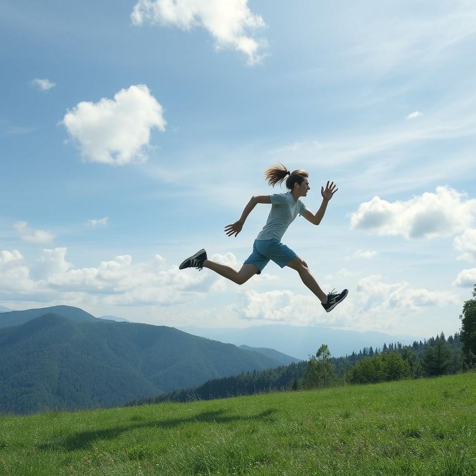 Dream : Jumping while running in a dream