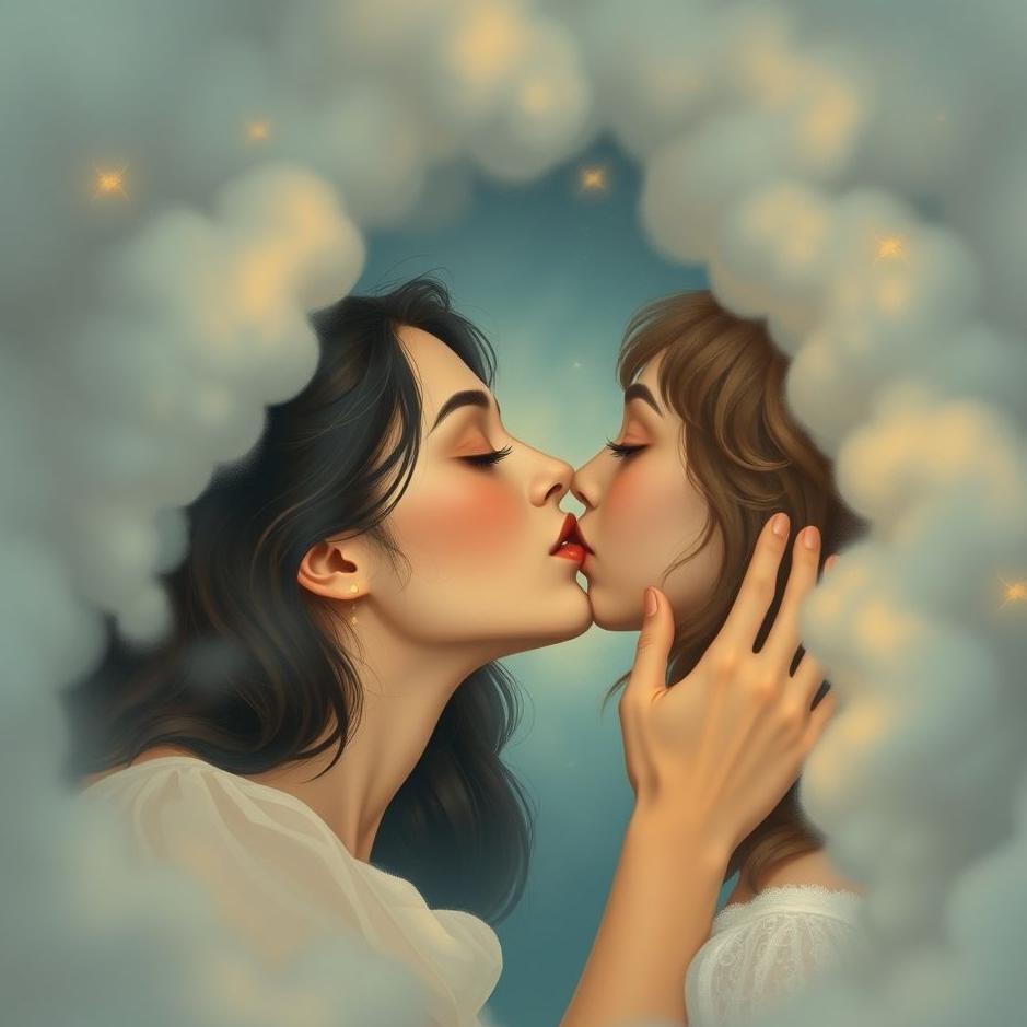 Dream : Kissing a girl on the lips in a dream