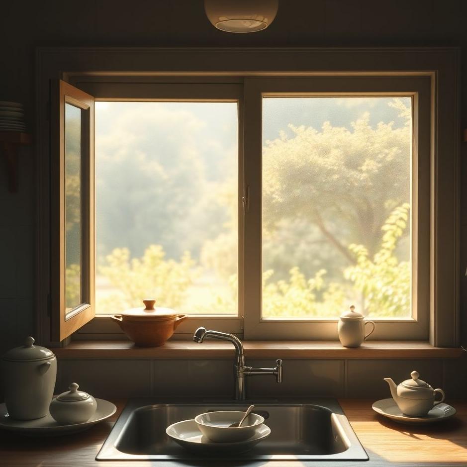 Dream : Kitchen window in a dream