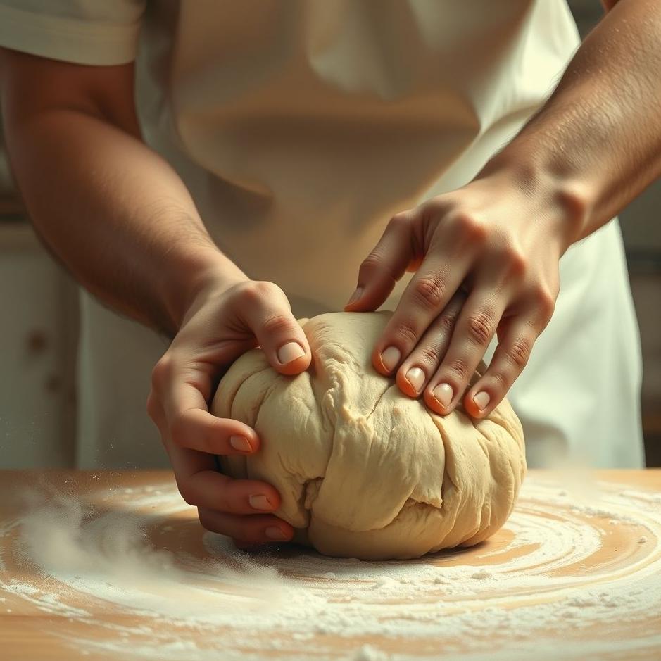 Dream : Kneading hard dough in a dream