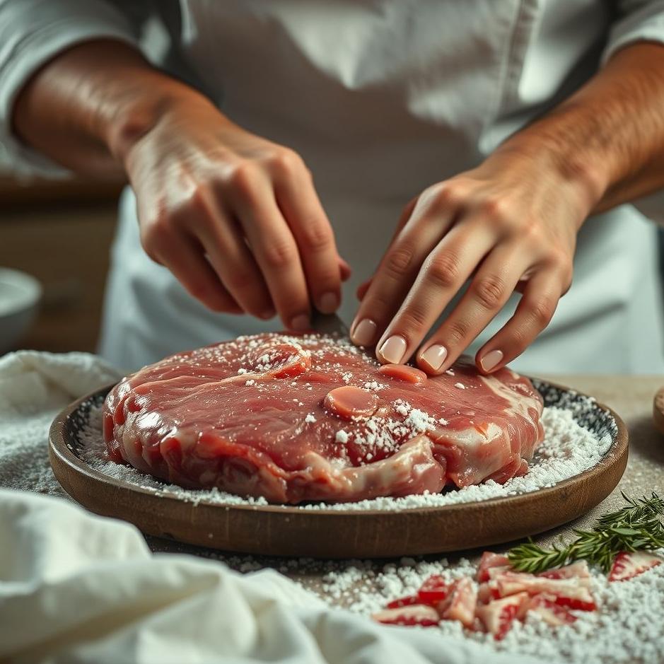 Dream : Kneading red meat in a dream