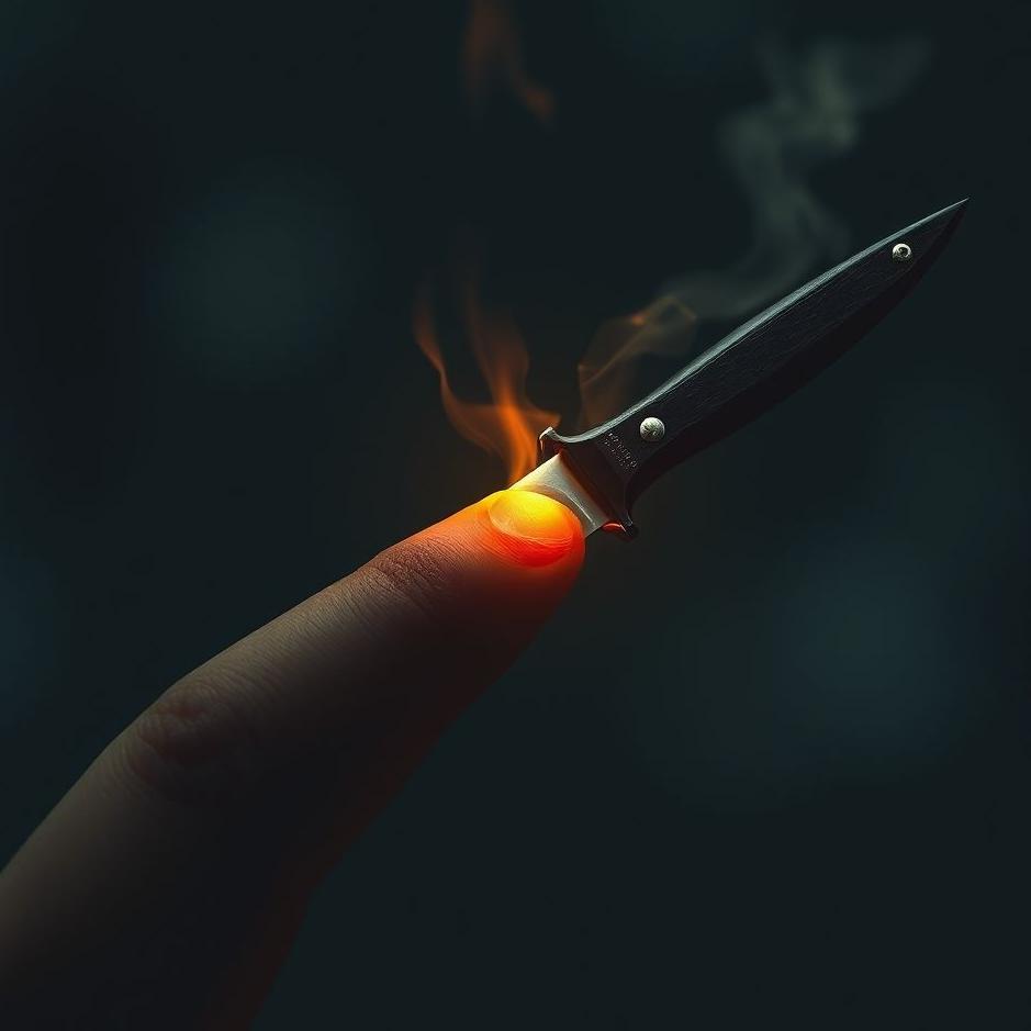 Dream : Knife cut on the finger in a dream