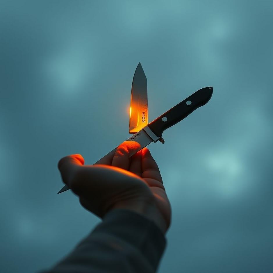 Dream : Knife in your own hand in a dream