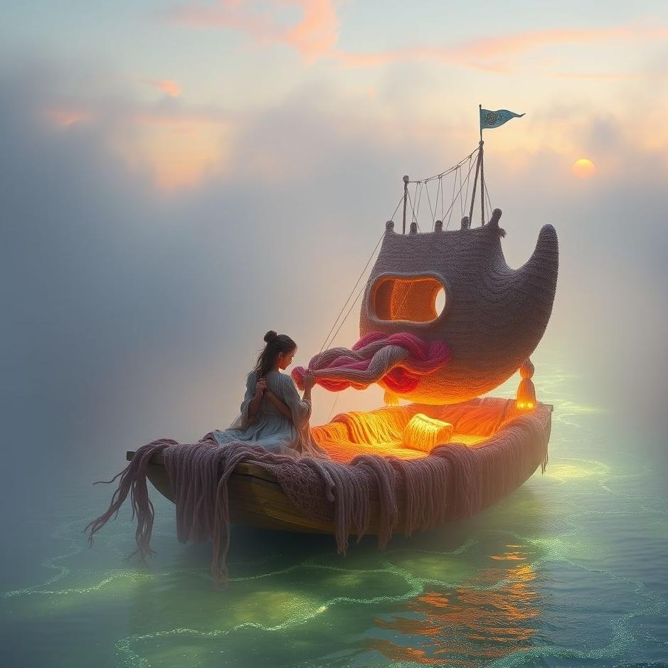 Dream : Knitting a raft in a dream