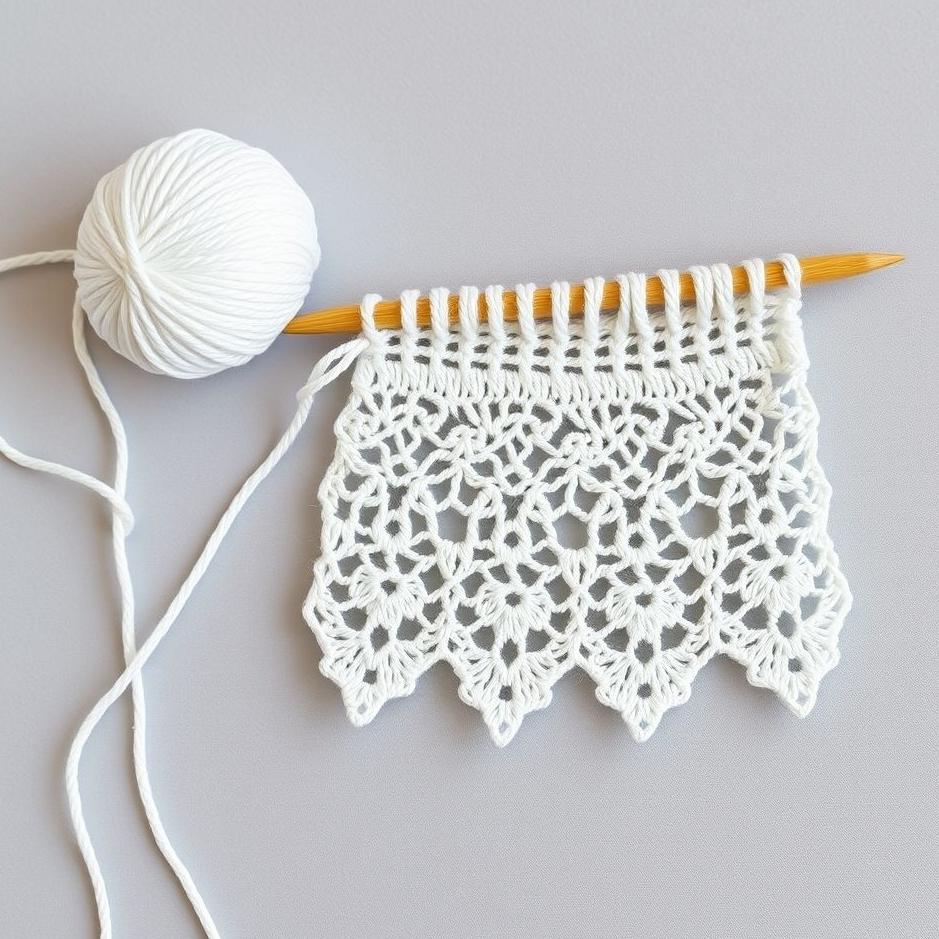Dream : Knitting white lace 