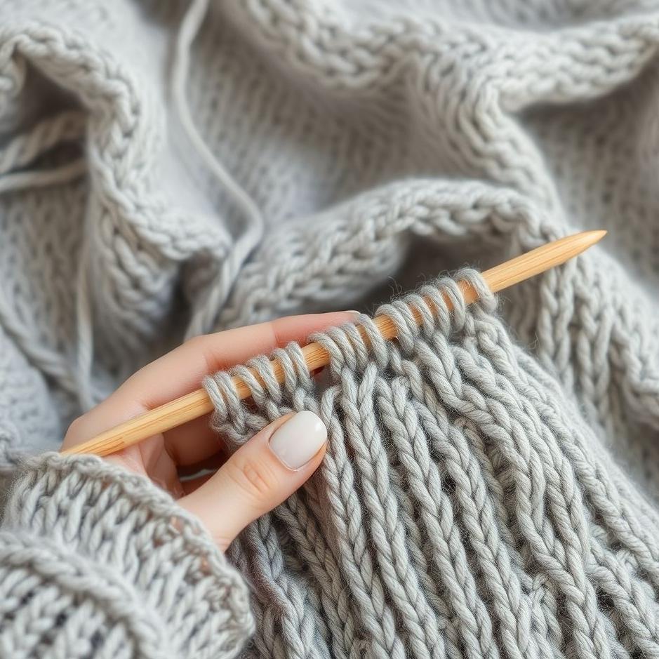 Dream : Knitting with gray thread in a dream