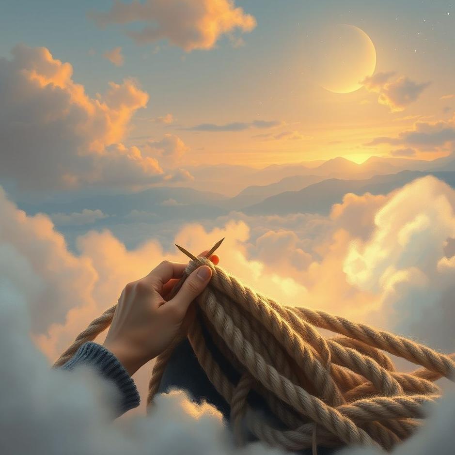 Dream : Knitting with rope in a dream