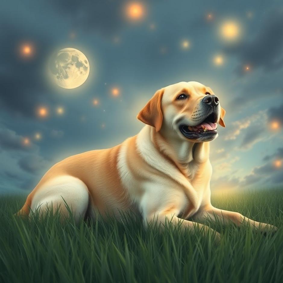 Dream : Labrador in a dream