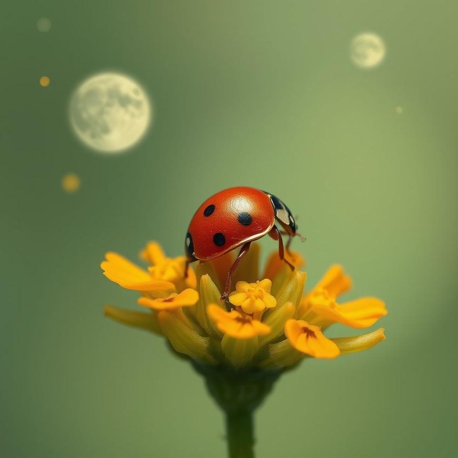 Dream : Ladybug on your head in a dream