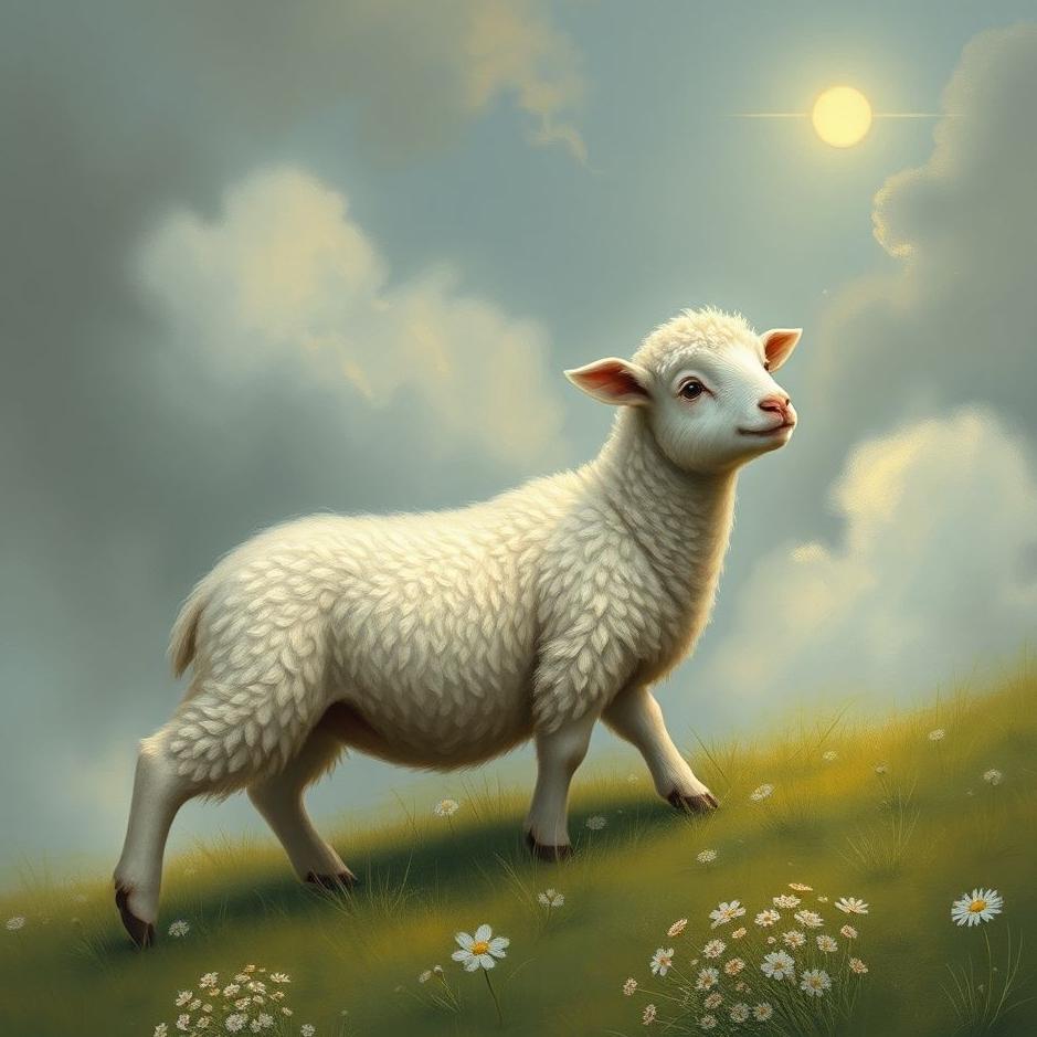 Dream : Lamb following you in a dream