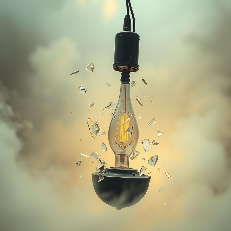 Dream : Lamp breaking down in a dream