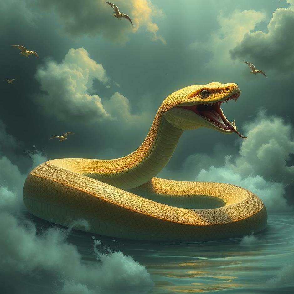Dream : Large and long snake in a dream