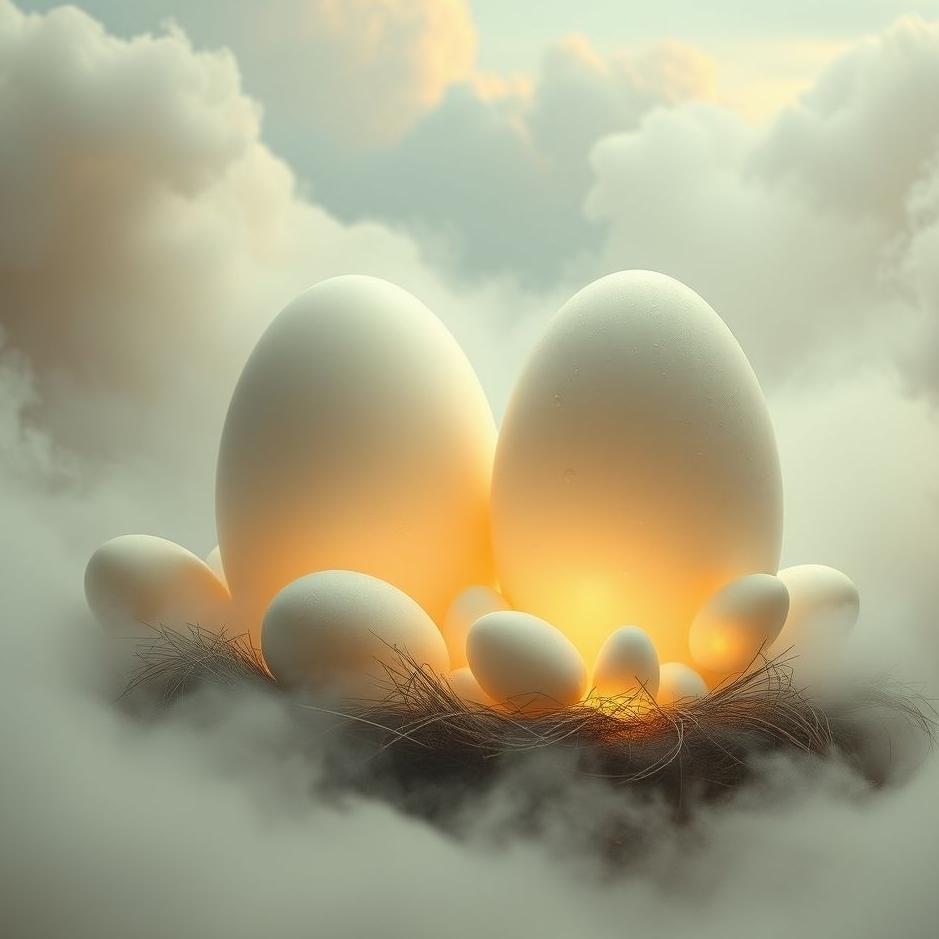 Dream : Large and small eggs in a dream