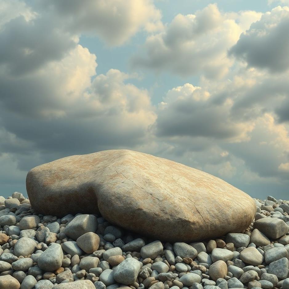 Dream : Large and small stones in a dream