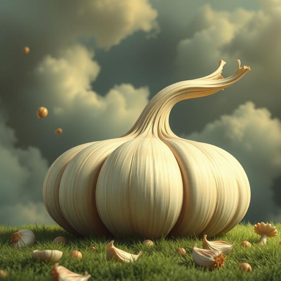Dream : Large garlic in a dream