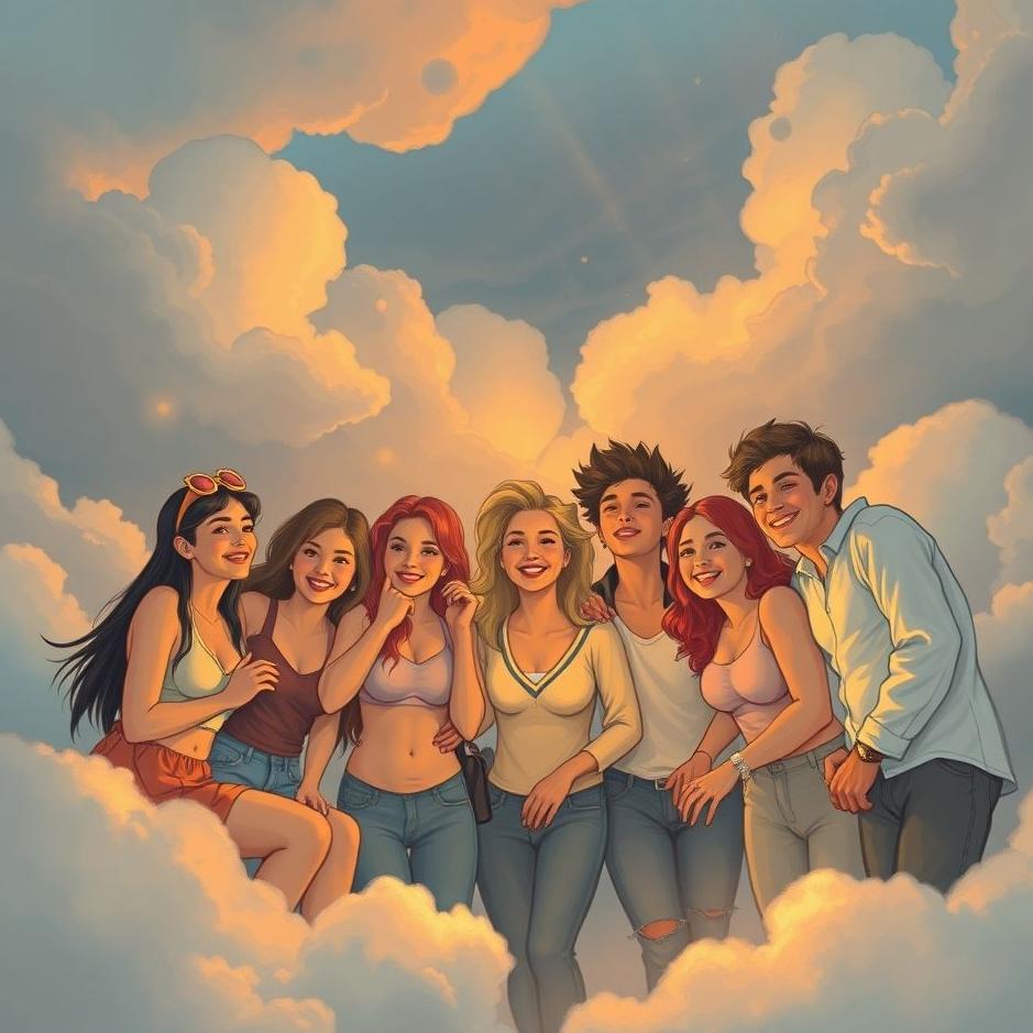 Dream : Large number of friends in a dream