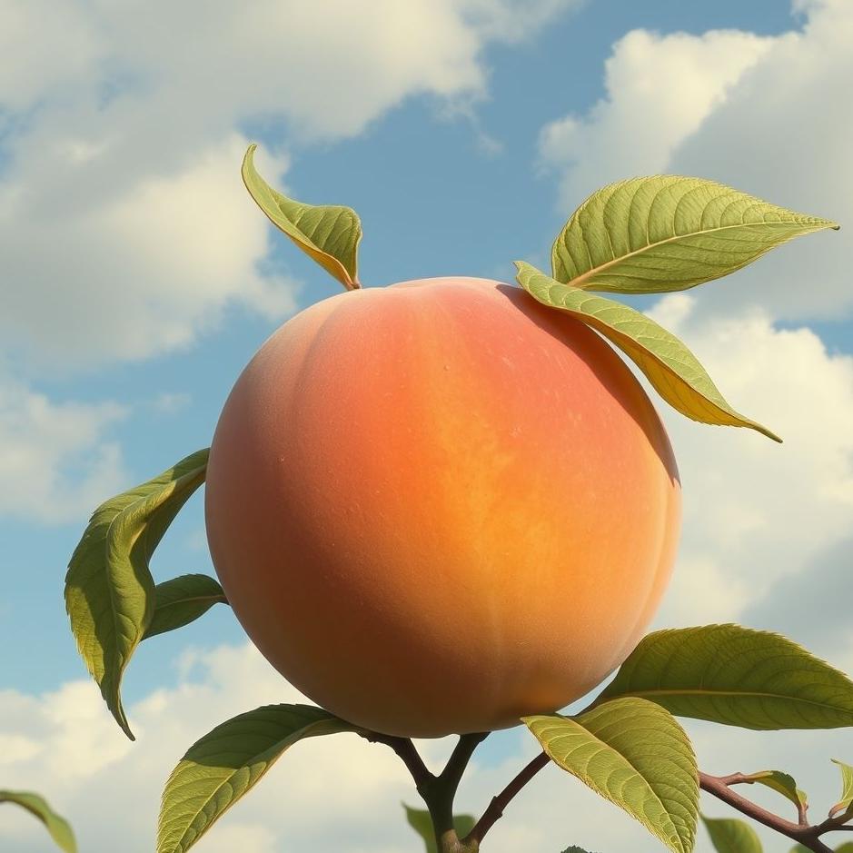 Dream : Large peach in a dream