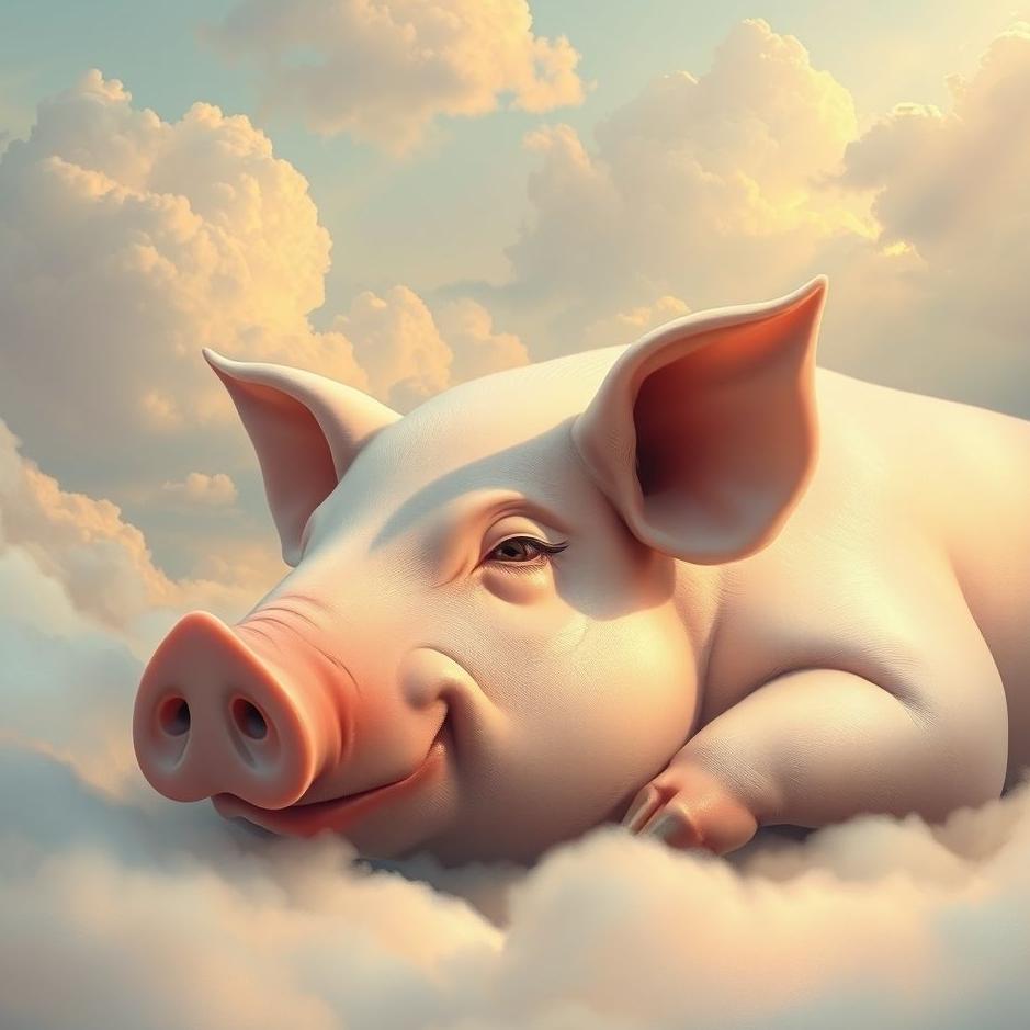 Dream : Large pig in a dream