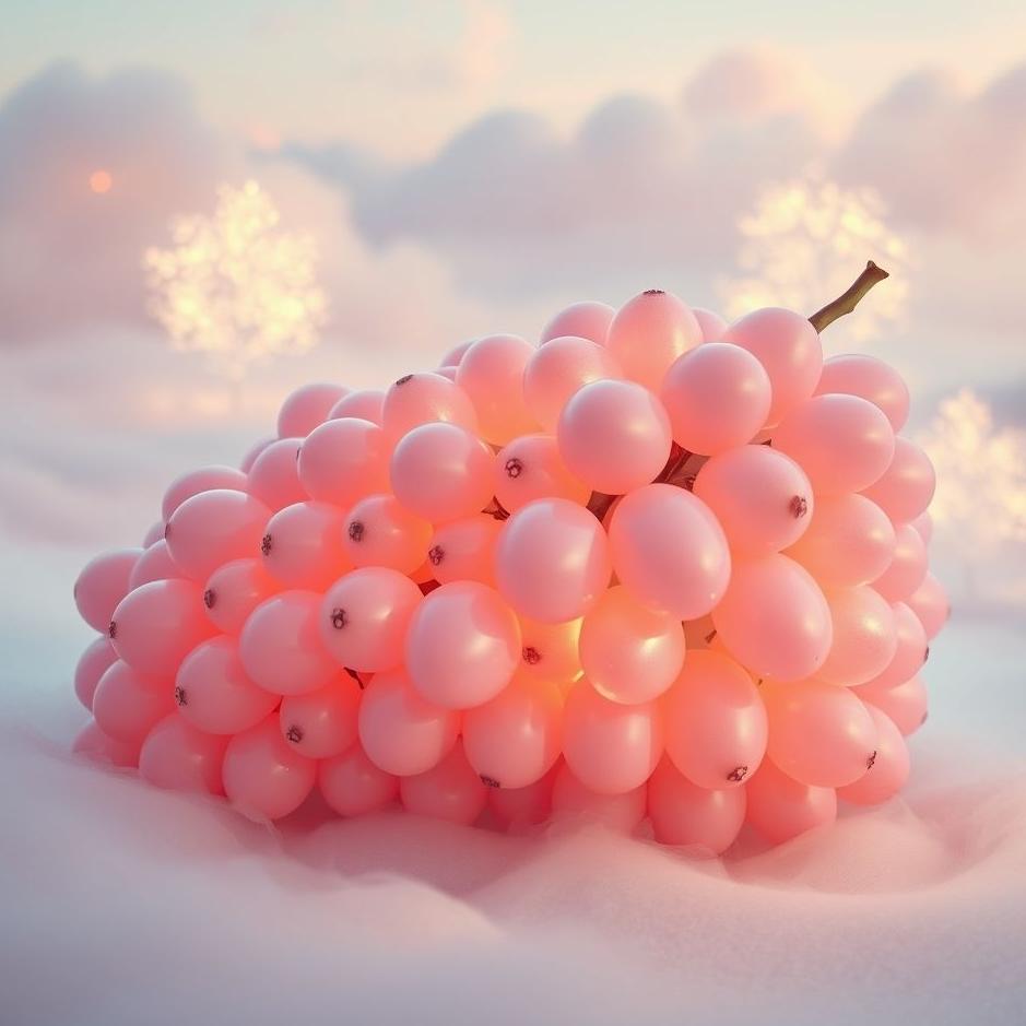 Dream : Large pink grapes in a dream