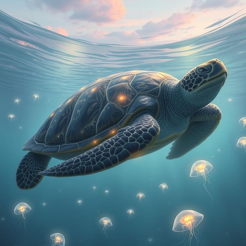 Dream : Large sea turtle in a dream