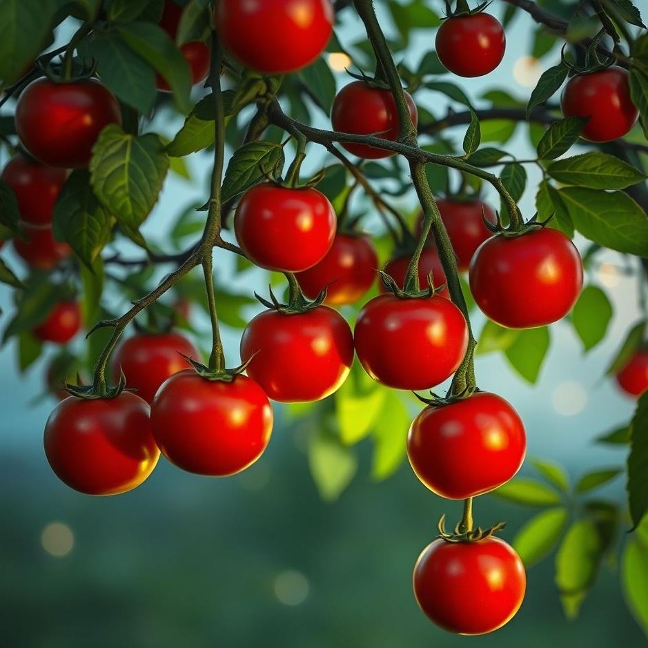 Dream : Lashes tomatoes from the tree in the dream