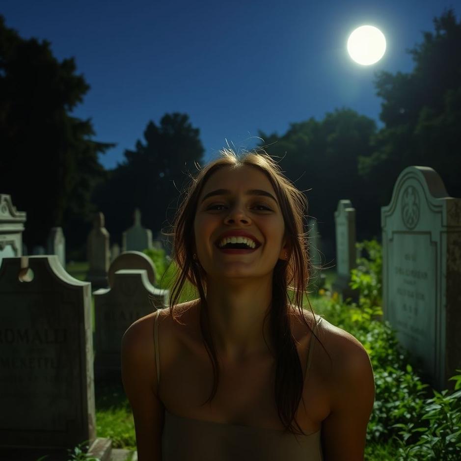 Dream : Laughing in a cemetery in a dream