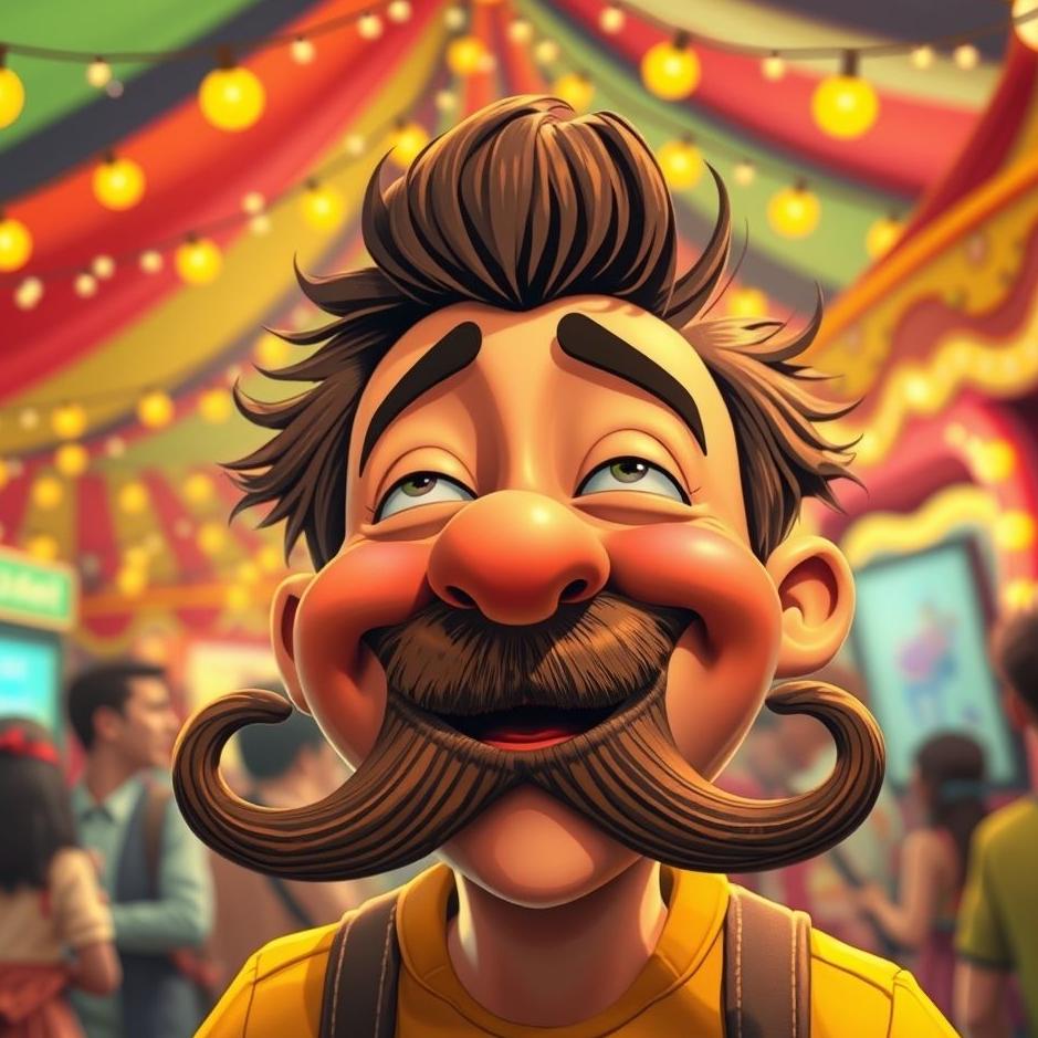 Dream : Laughing under the moustache 