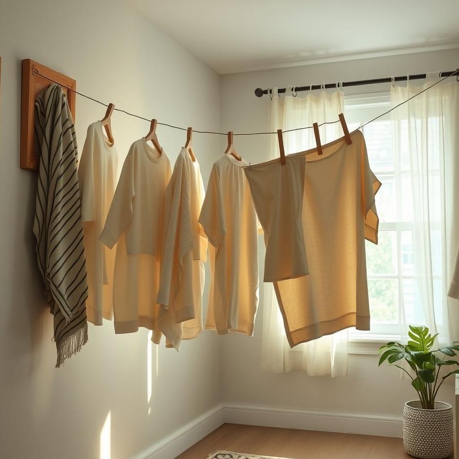 Dream : Laundry hanging at home in a dream