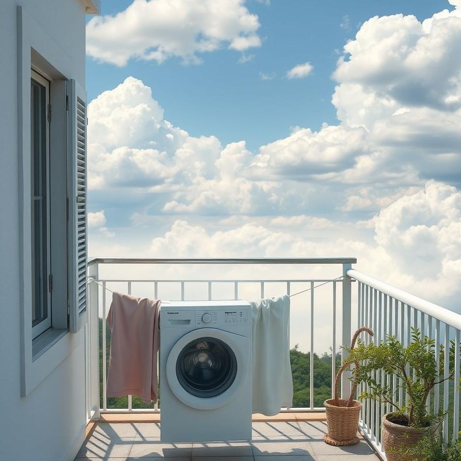 Dream : Laundry on the balcony in the dream