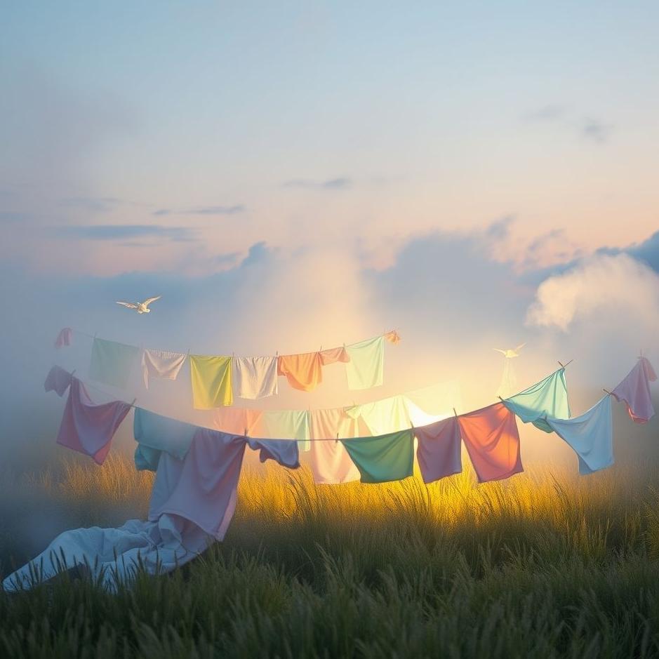 Dream : Laundry spread out in a dream