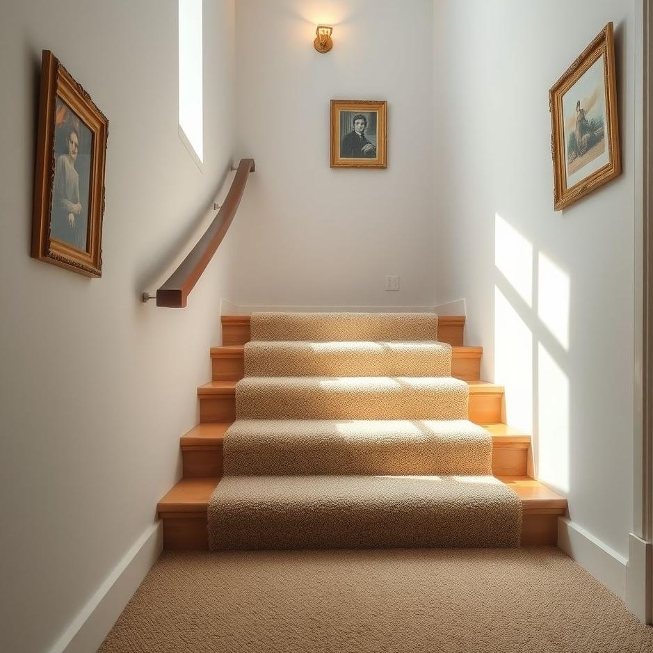 Dream : Laying a carpet on the stairs in a dream