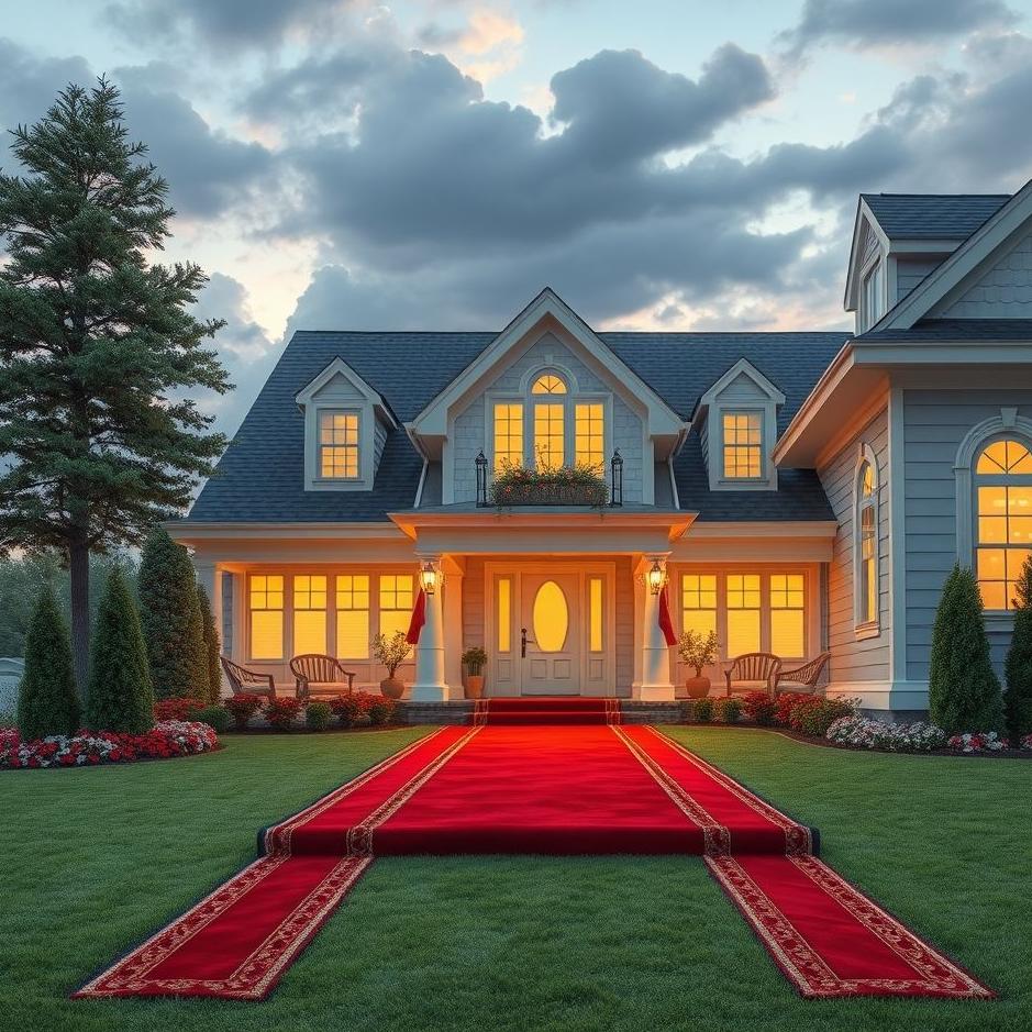 Dream : Laying a red carpet to your home in a dream