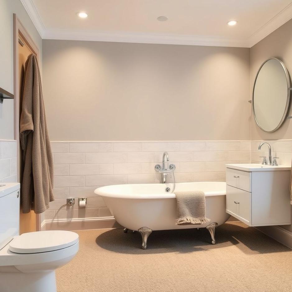 Dream : Laying Carpet in Bathroom 