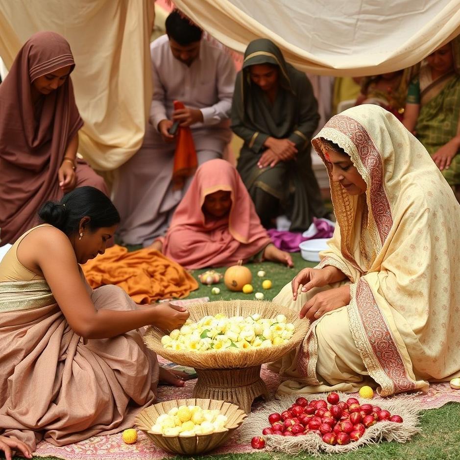 Dream : Laying out the bride's dowry