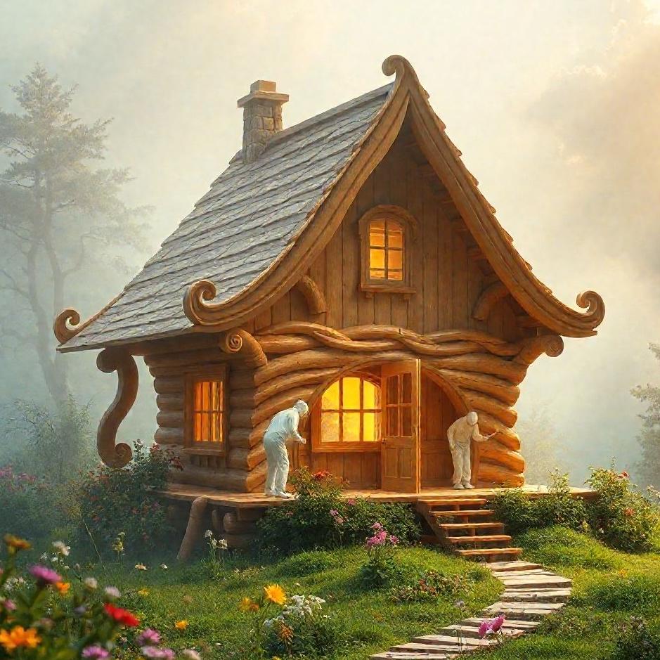 Dream : Laying wood to a house in a dream