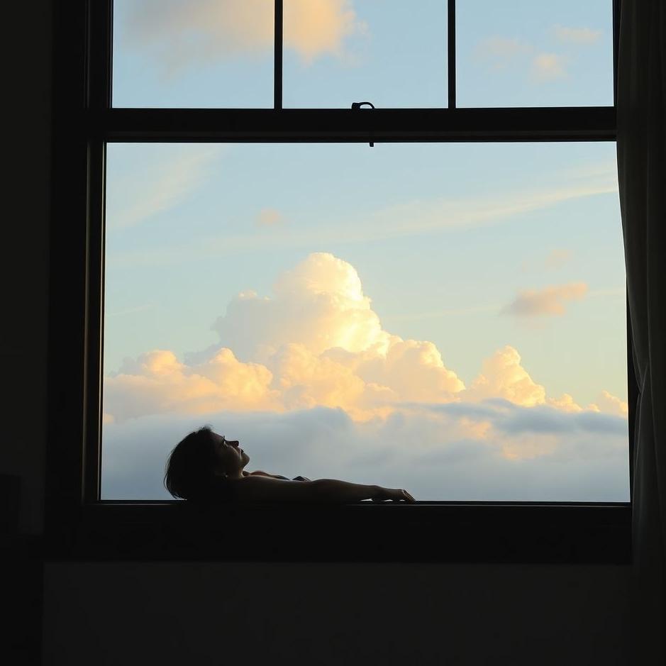 Dream : Leaning on a window in a dream