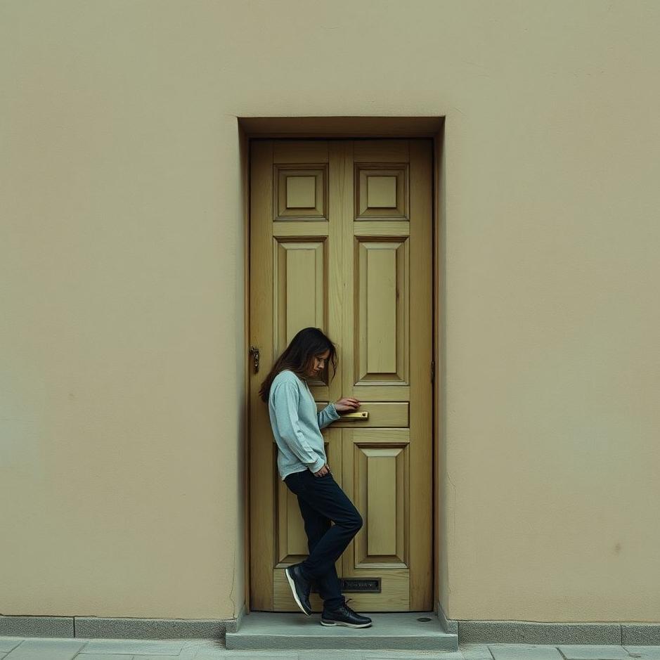 Dream : Leaning on the door in a dream