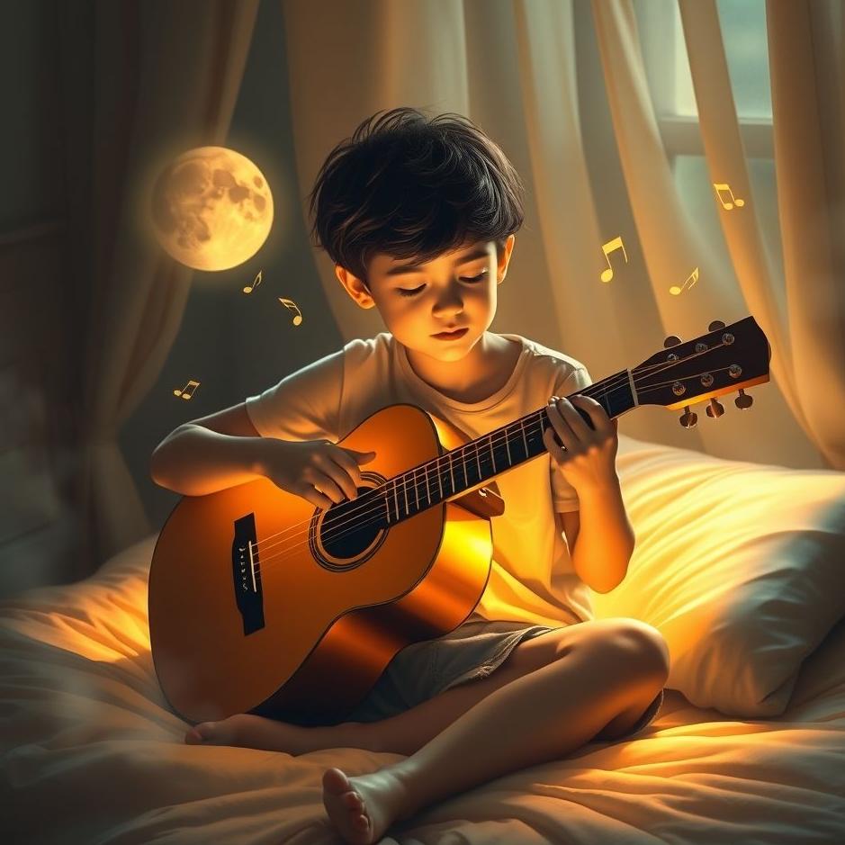 Dream : Learning to play the guitar in a dream