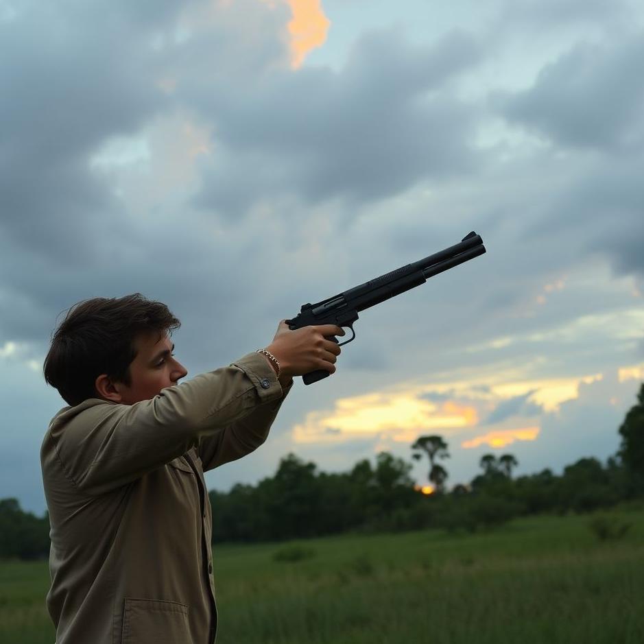 Dream : Learning to use a gun in a dream