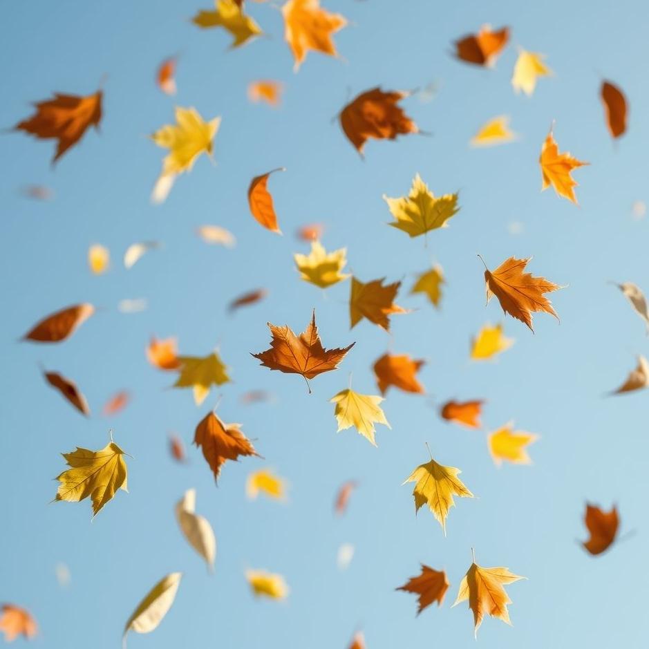 Dream : Leaves fall from the sky in a dream