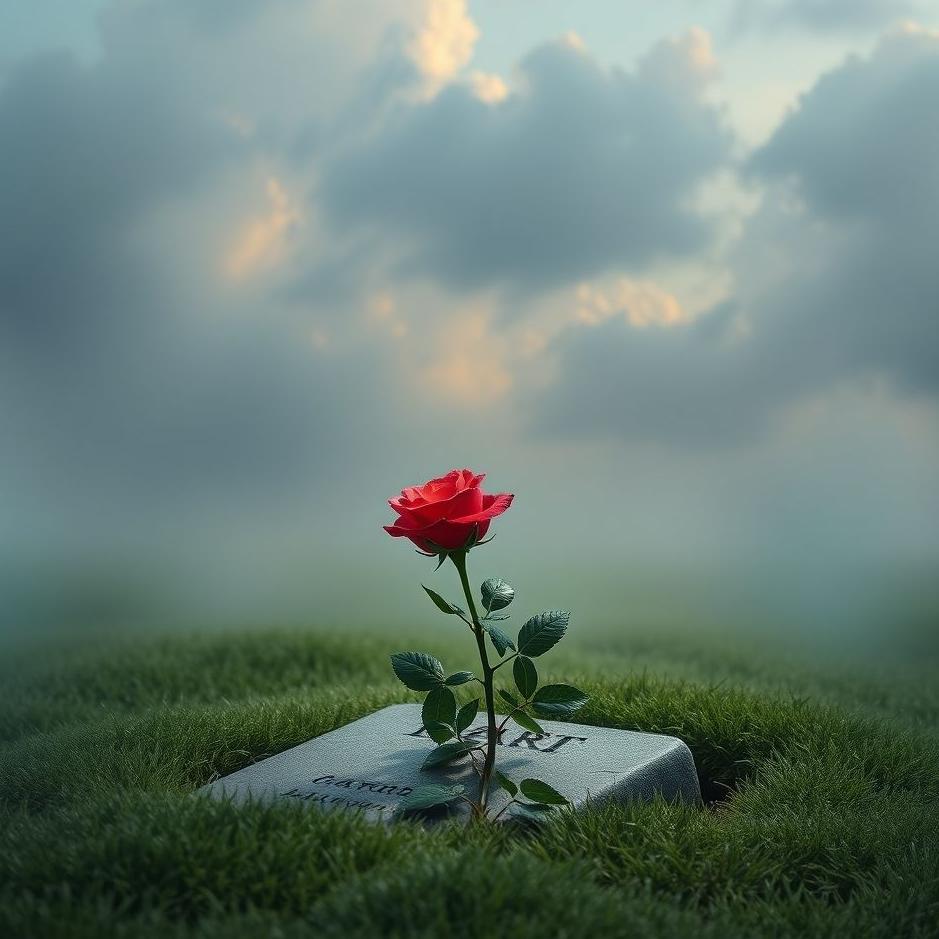 Dream : Leaving a rose on a grave in a dream