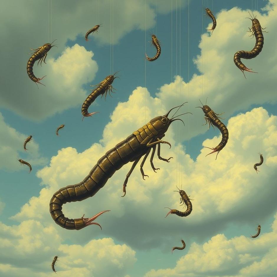Dream : Leeches falling from the sky in a dream