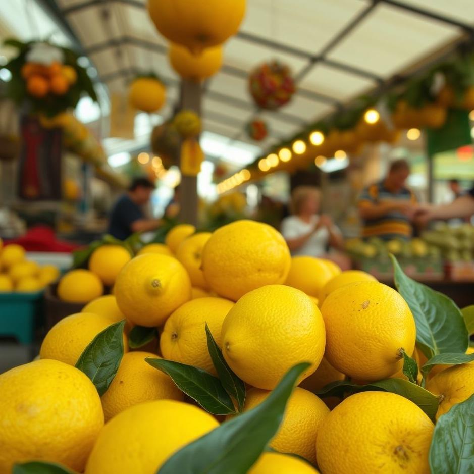 Dream : Lemon in the market in a dream