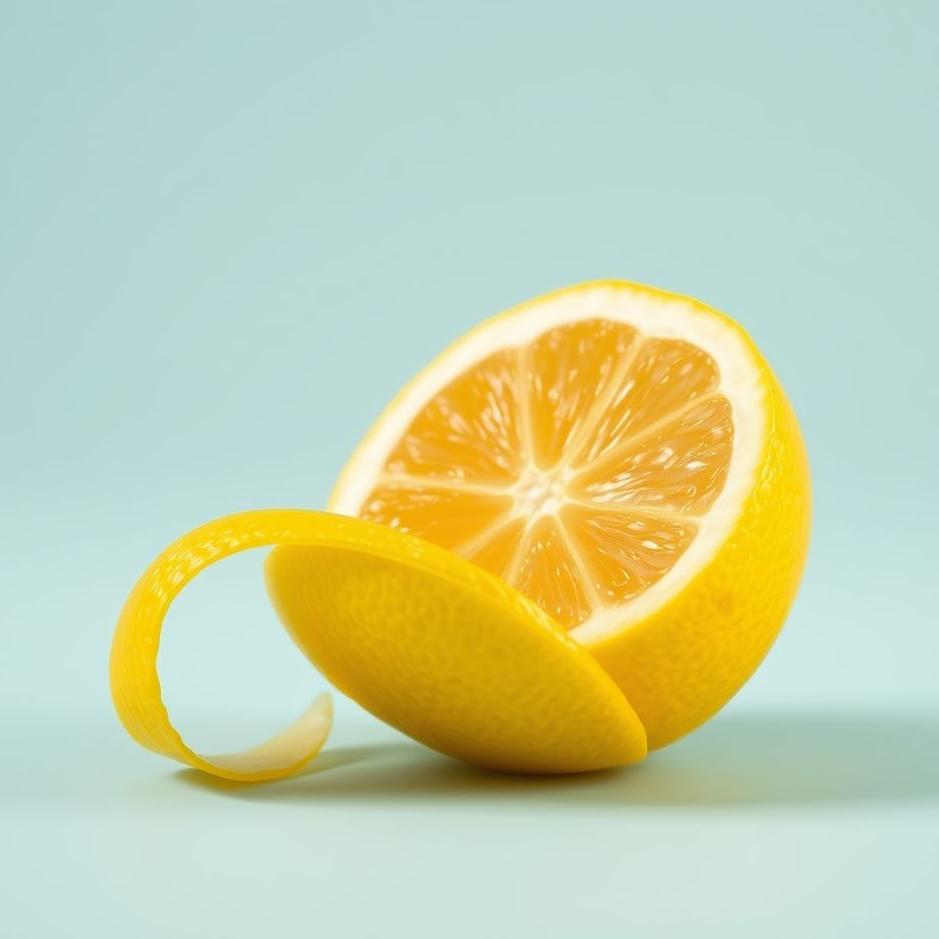 Dream : Lemon with its peel in a dream