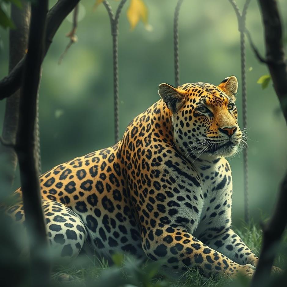 Dream : Leopard in a cage in a dream