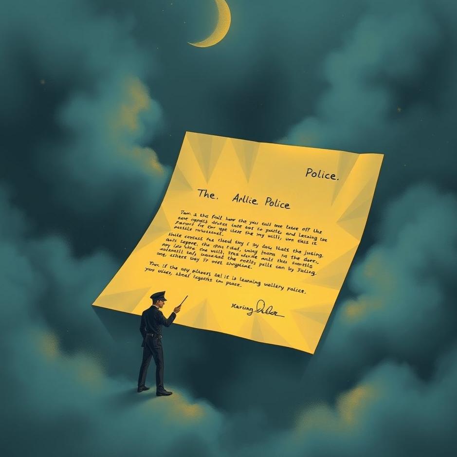Dream : Letter from the police in a dream