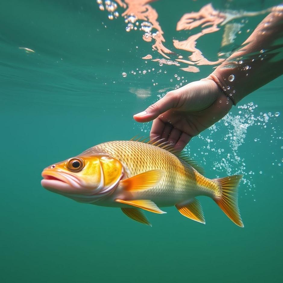 Dream : Letting go of a fish