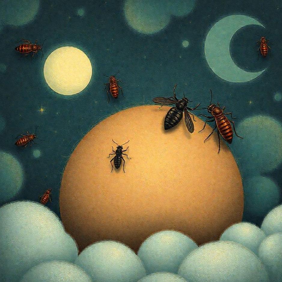 Dream : Lice and insects on your head in a dream