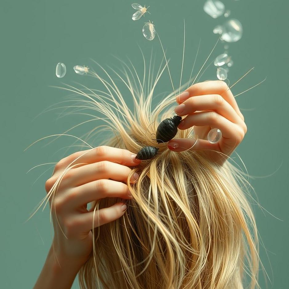 Dream : Lice breaking hair in a dream