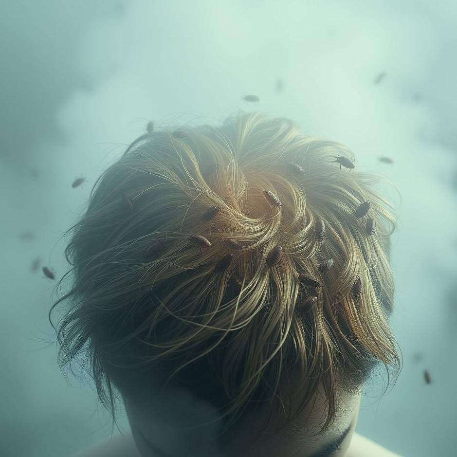 Dream : Lice breaking on the head in a dream
